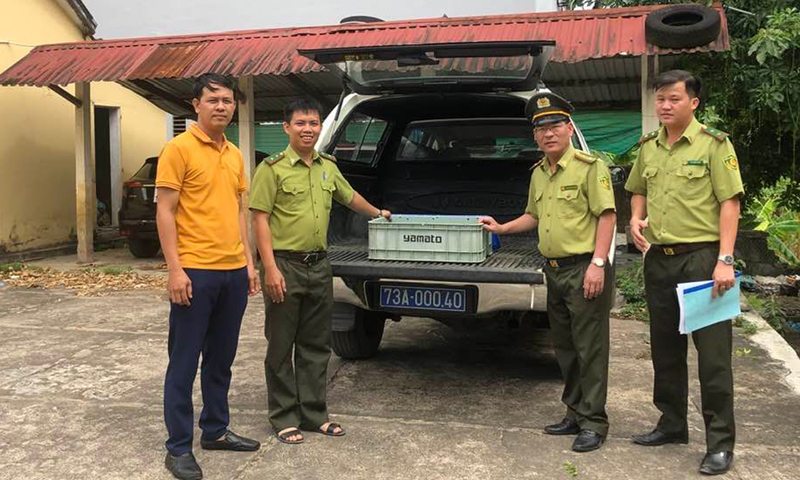 Tuyên Hóa: Bàn giao 3 cá thể rùa quý hiếm