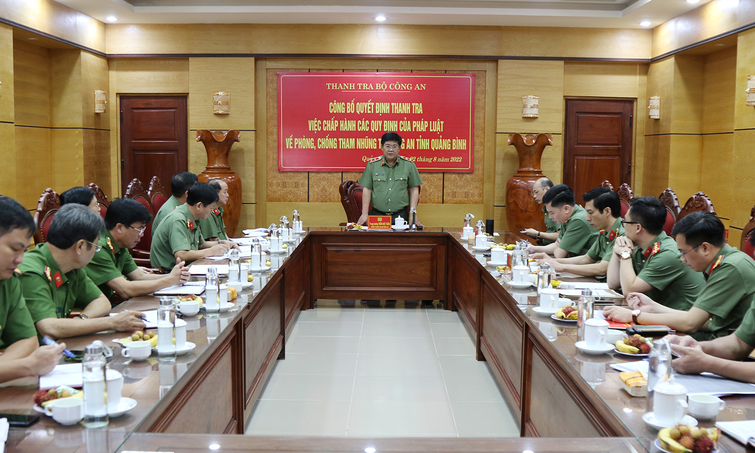 Thanh tra việc chấp hành các quy định của pháp luật về phòng, chống tham nhũng tại Công an tỉnh