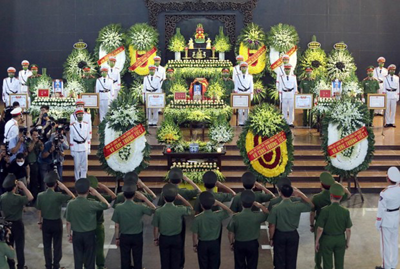 Tiễn biệt ba chiến sỹ Công an hy sinh trong khi làm nhiệm vụ