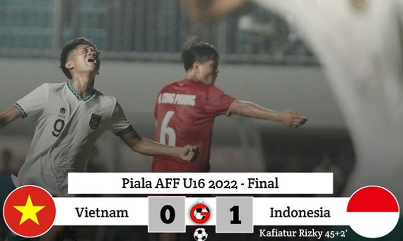Thua sát nút U16 Indonesia, U16 Việt Nam lỗi hẹn với chức vô địch