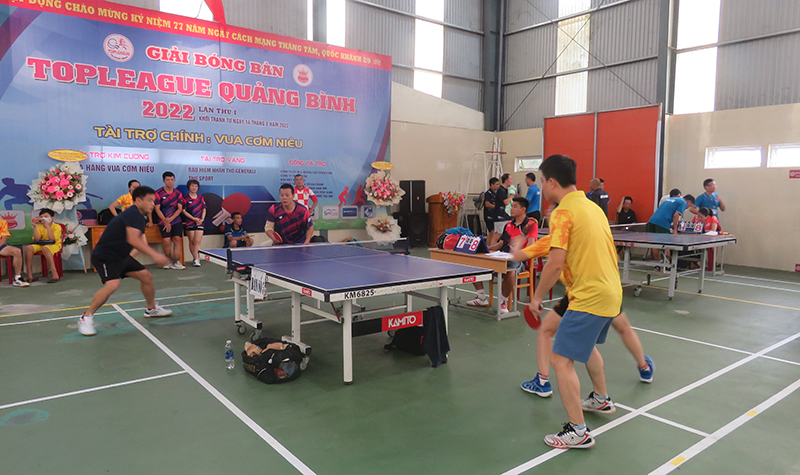 Giải bóng bàn Top League Quảng Bình lần thứ 1