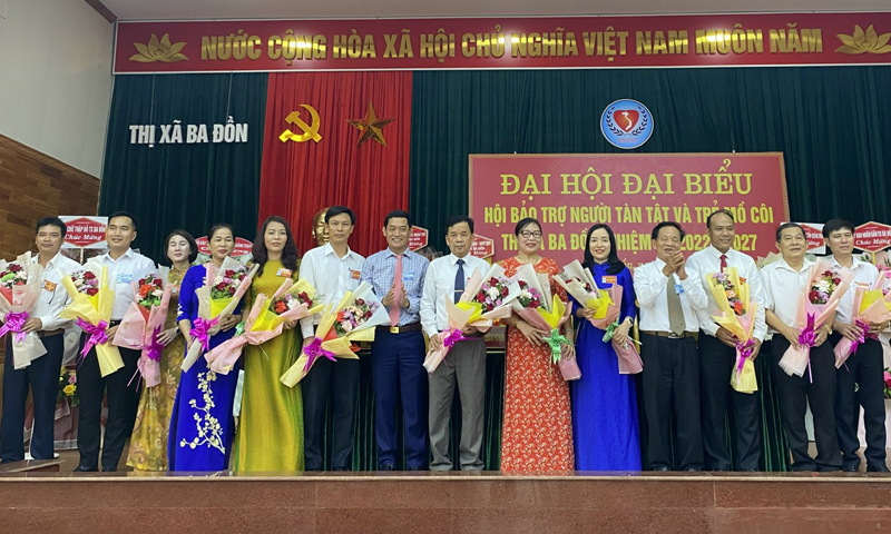 Đại hội Hội Bảo trợ người tàn tật và trẻ mồ côi TX. Ba Đồn