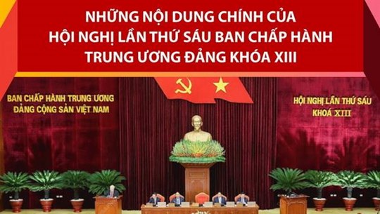 Những nội dung chính của Hội nghị lần thứ sáu Ban Chấp hành TW Đảng