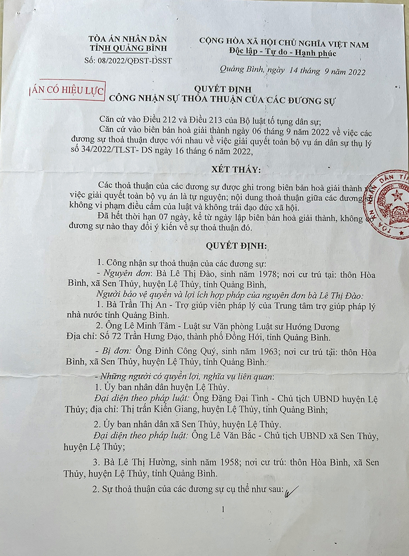 Hủy "sổ đỏ" cấp cho ông Đinh Công Quý