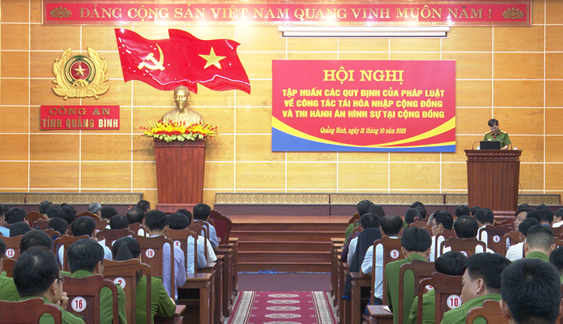 Tập huấn công tác tái hòa nhập và thi hành án hình sự tại cộng đồng
