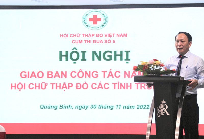 Giao ban Cụm thi đua Hội Chữ thập đỏ các tỉnh Trung bộ