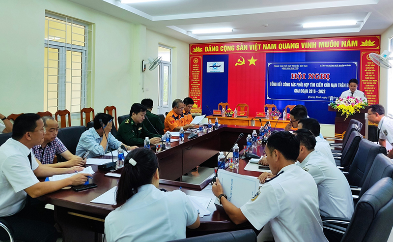 Tổng kết Quy chế phối hợp tìm kiếm, cứu nạn trong vùng nước cảng biển Quảng Bình