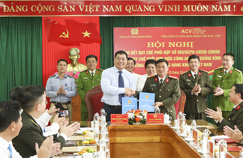 Ký kết quy chế phối hợp đảm bảo an ninh, trật tự an toàn xã hội trên lĩnh vực hàng không