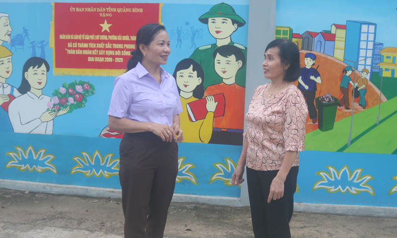 Người phụ nữ tâm huyết với các phong trào địa phương