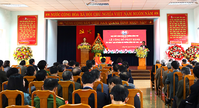 Phát hành tập sách Lịch sử Đảng bộ phường Đồng Phú 1930-2020