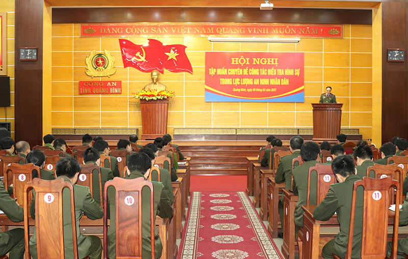 Tập huấn chuyên đề công tác điều tra hình sự cho lực lượng an ninh