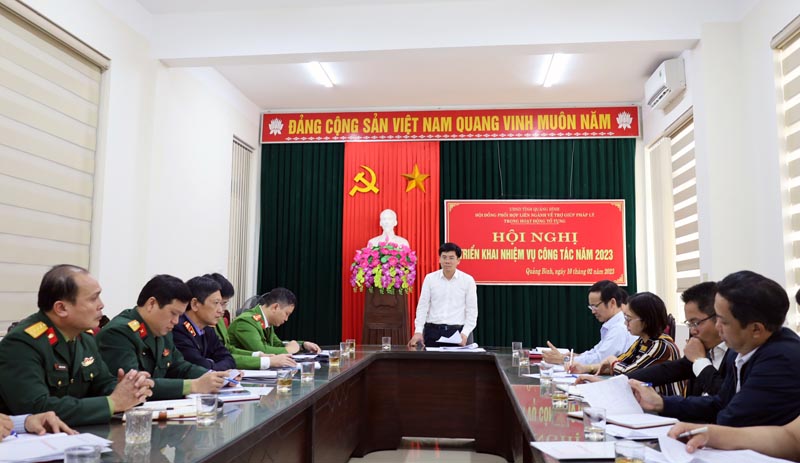 Hội đồng phối hợp liên ngành về trợ giúp pháp lý trong hoạt động tố tụng tỉnh triển khai nhiệm vụ năm 2023