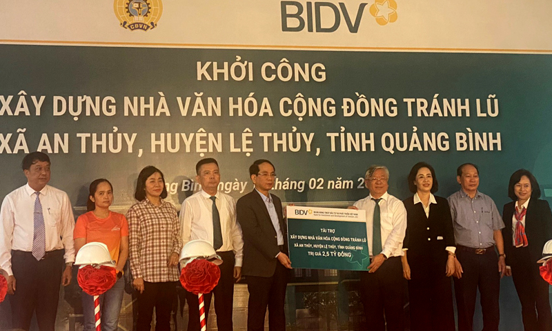 Khởi công xây dựng nhà văn hóa cộng đồng tránh lũ tại xã An Thủy