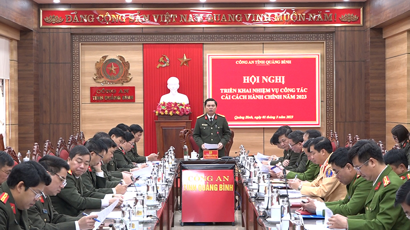 Công an tỉnh triển khai nhiệm vụ công tác cải cách hành chính năm 2023