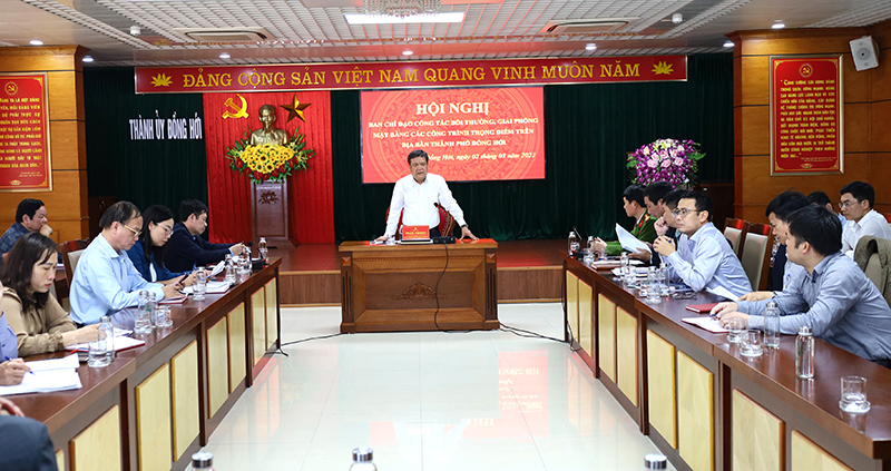 TP. Đồng Hới: Đẩy nhanh công tác giải phóng mặt bằng các dự án trọng điểm