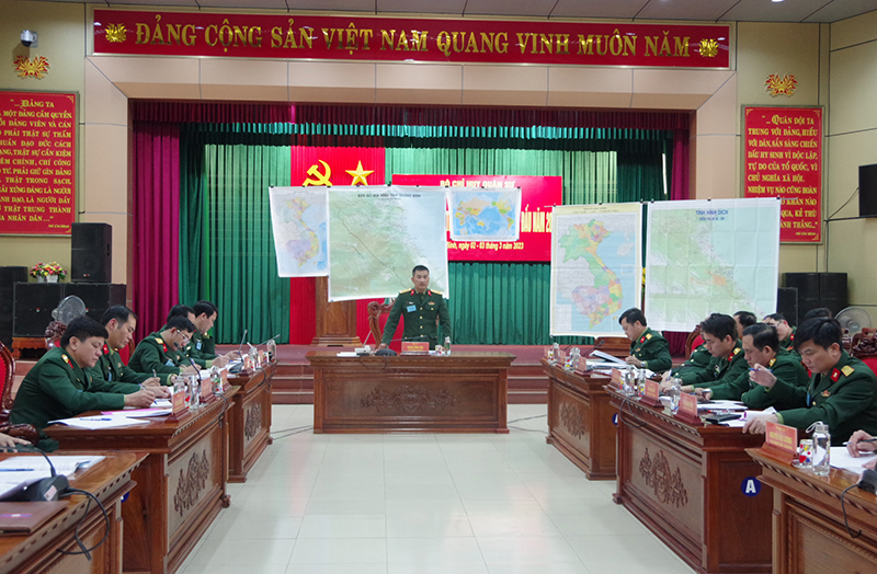 Bộ Chỉ huy Quân sự tỉnh luyện tập chuyển trạng thái sẵn sàng chiến đấu năm 2023