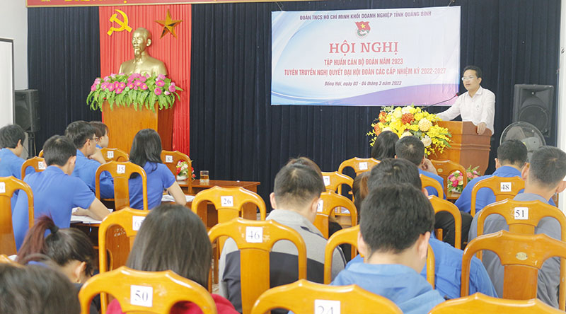 Đoàn khối Doanh nghiệp tỉnh tập huấn cán bộ Đoàn năm 2023