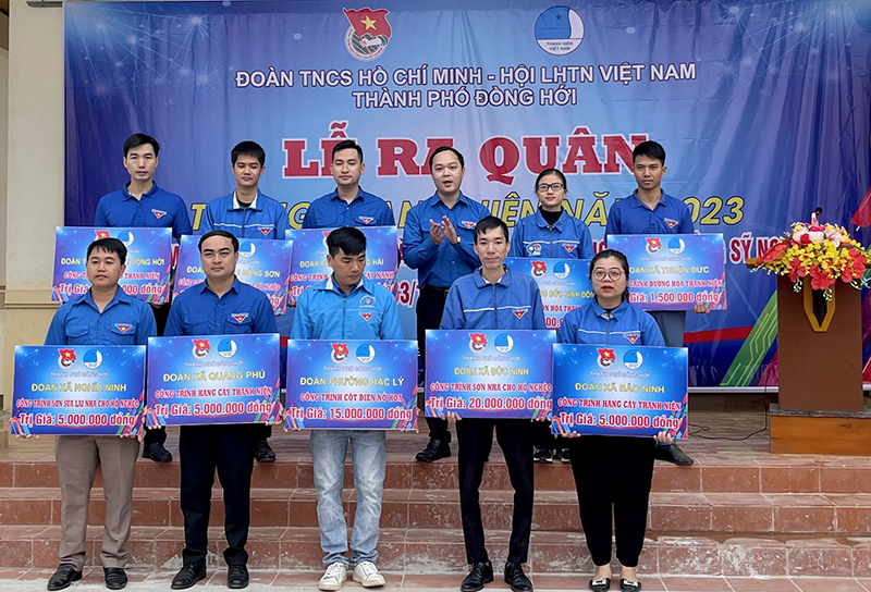 TP. Đồng Hới: 100% cơ sở Đoàn triển khai các công trình Tháng Thanh niên