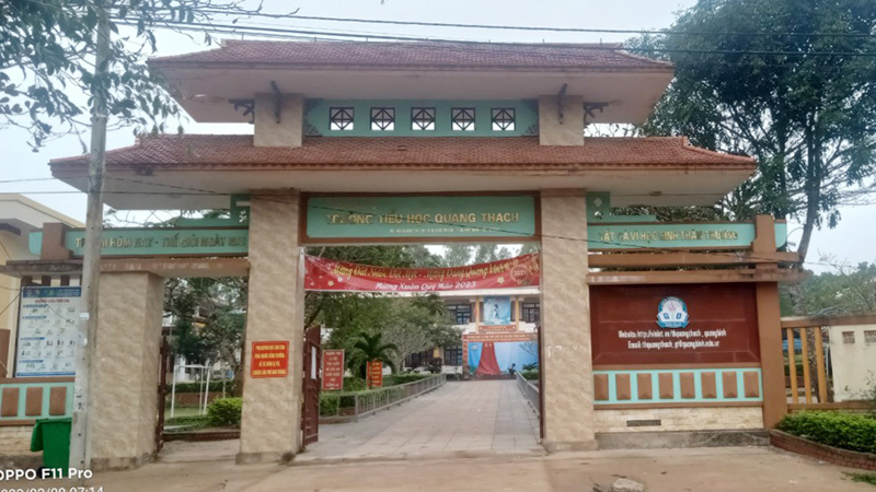 Kỷ luật cảnh cáo lãnh đạo Trường tiểu học Quảng Thạch