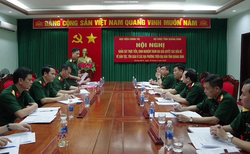 Phối hợp khảo sát thực tiễn thực hiện công tác dân tộc, tôn giáo