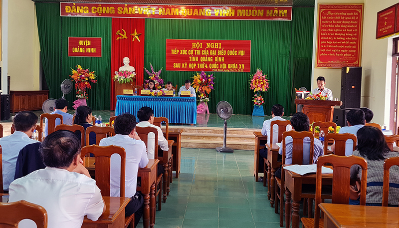 Thông báo lịch tiếp xúc cử tri trước kỳ họp thứ 5, Quốc hội khóa XV