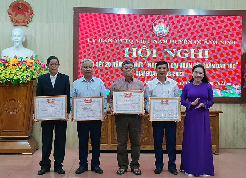 Quảng Ninh: Tổng kết 20 năm Ngày hội Đại đoàn kết toàn dân tộc giai đoạn 2003-2023