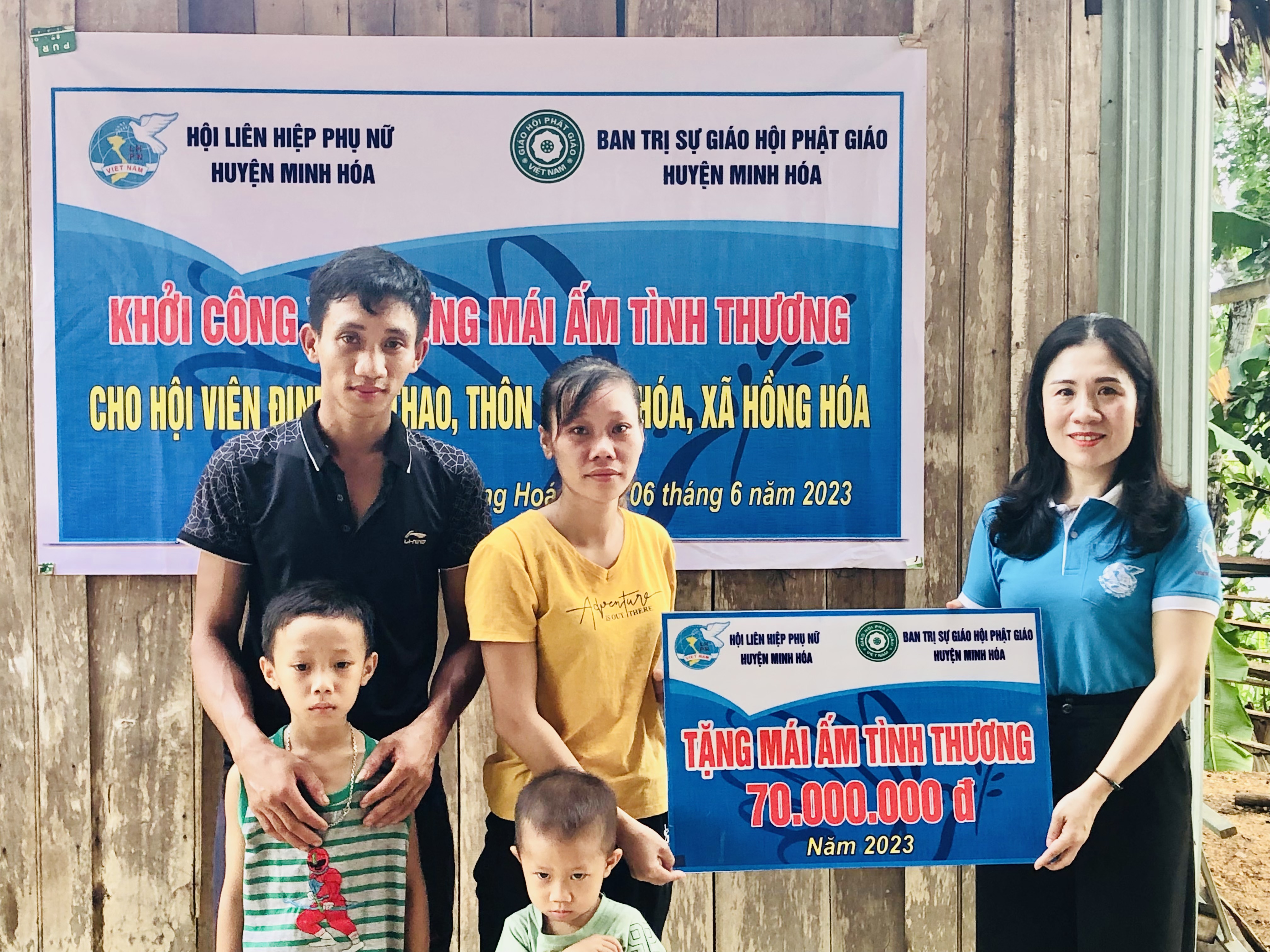 Minh Hóa: Khởi công xây dựng mái ấm tình thương cho phụ nữ nghèo