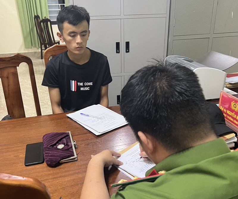 Công an xã Gia Ninh điều tra, làm rõ đối tượng sau 3 giờ xảy ra vụ trộm