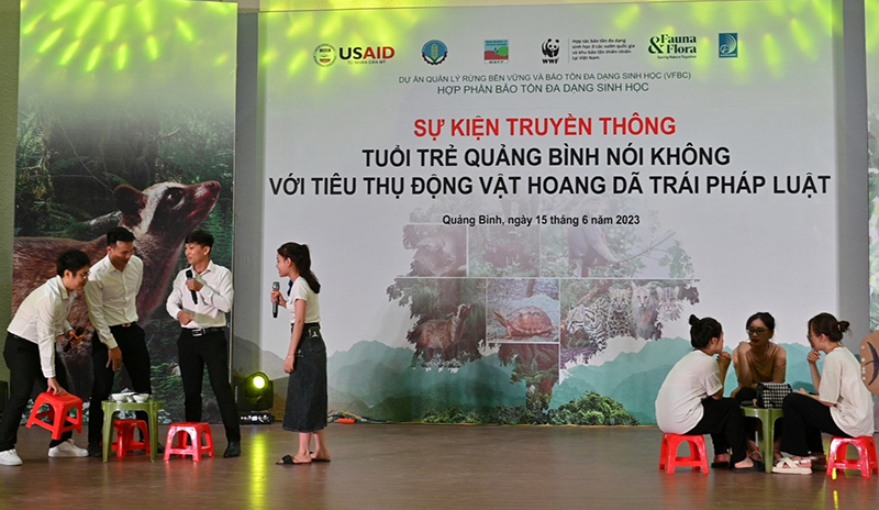 Tuổi trẻ Quảng Bình nói không với tiêu thụ động vật hoang dã
