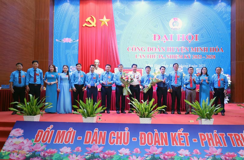 Đại hội Công đoàn huyện Minh Hóa lần thứ IX, nhiệm kỳ 2023-2028