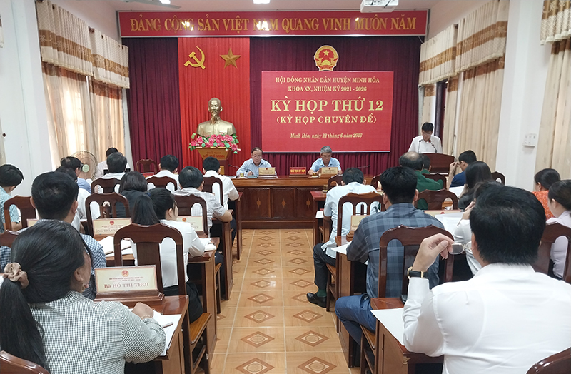 HĐND huyện Minh Hóa tổ chức kỳ họp thứ 12