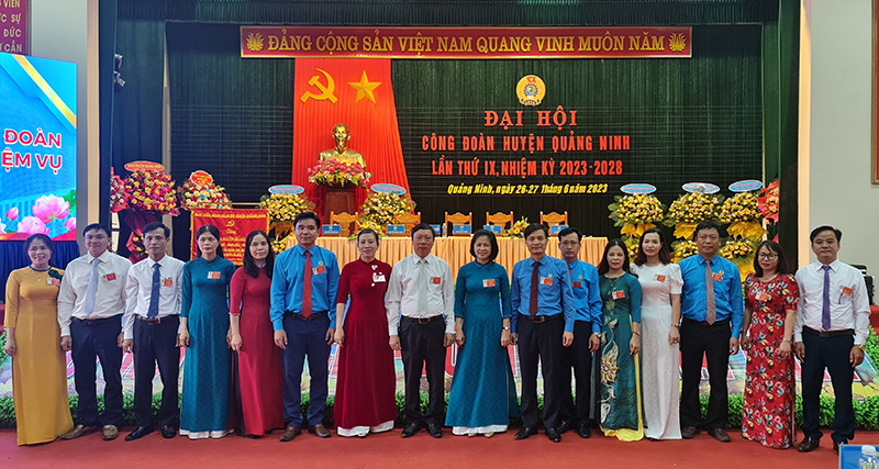 Đại hội Công đoàn huyện Quảng Ninh lần thứ IX