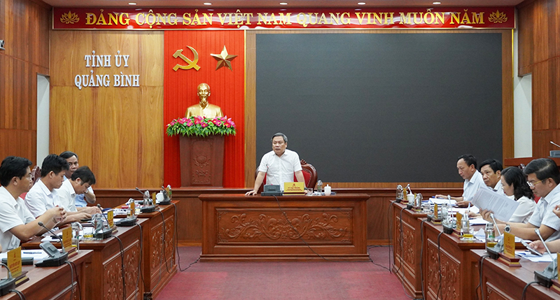 Hội nghị Ban Thường vụ Tỉnh ủy lần thứ 47
