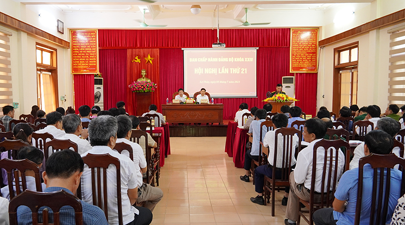 Hội nghị Ban Chấp hành Đảng bộ huyện Lệ Thủy lần thứ 21