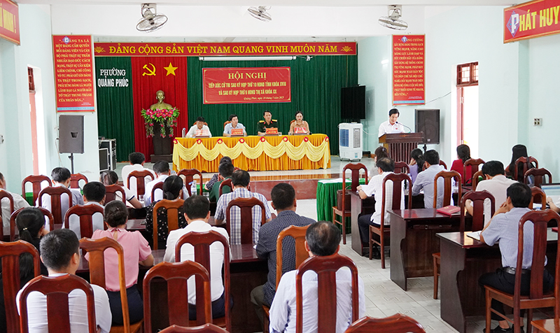 Đại biểu HĐND tỉnh tiếp xúc cử tri TX. Ba Đồn