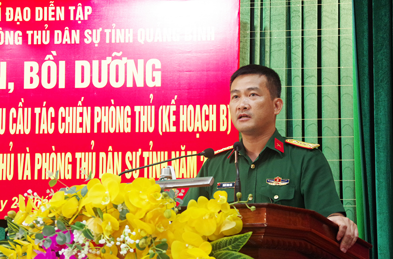 Bồi dưỡng phương pháp soạn thảo kế hoạch B trong diễn tập khu vực phòng thủ