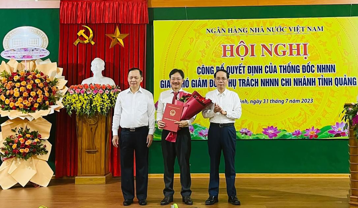 Ông Lương Hải Lưu được giao phụ trách Ngân hàng Nhà nước Chi nhánh Quảng Bình