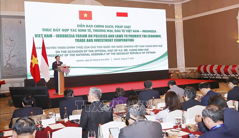 Diễn đàn chính sách, pháp luật thúc đẩy hợp tác kinh tế, thương mại và đầu tư Việt Nam - Indonesia