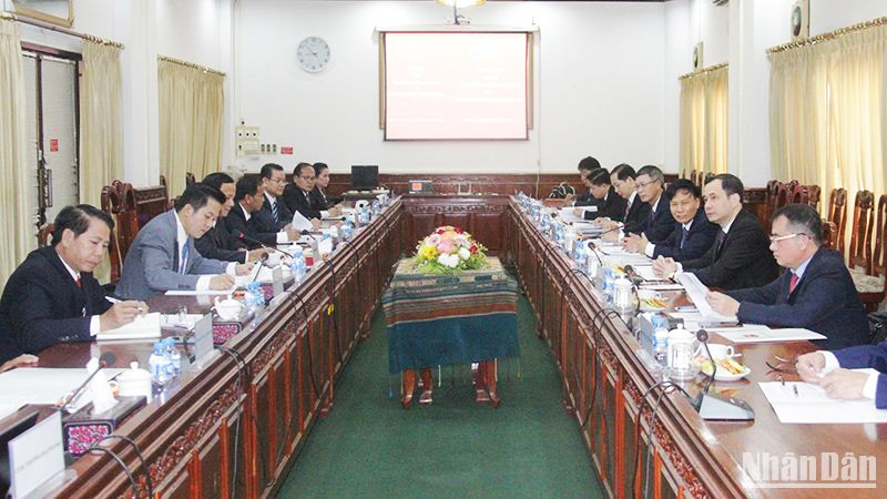 Việt Nam và Lào đẩy mạnh hợp tác trong công tác thanh tra