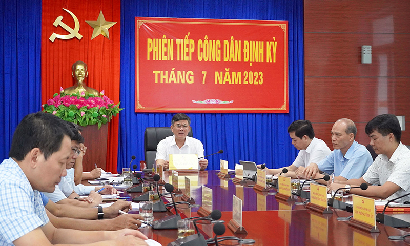 Thông báo thời gian, địa điểm phiên tiếp công dân định kỳ tháng 8/2023
