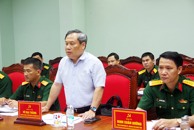 Thống nhất nội dung tập bài trong diễn tập khu vực phòng thủ, phòng thủ dân sự tỉnh năm 2023