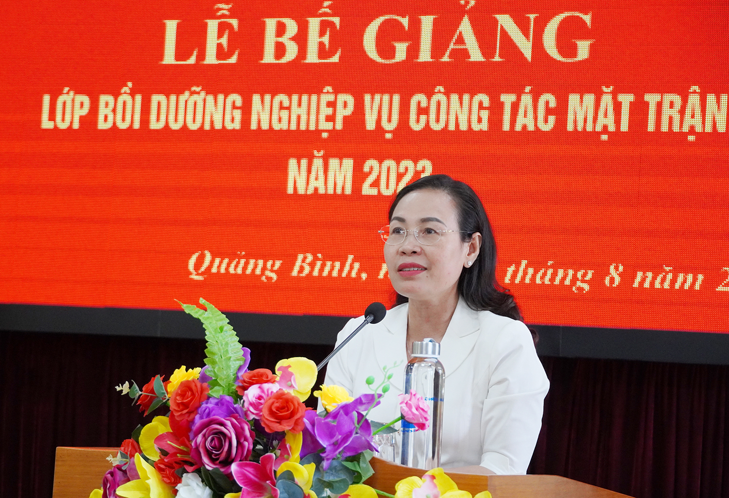 Bế giảng lớp bồi dưỡng nghiệp vụ công tác Mặt trận năm 2023