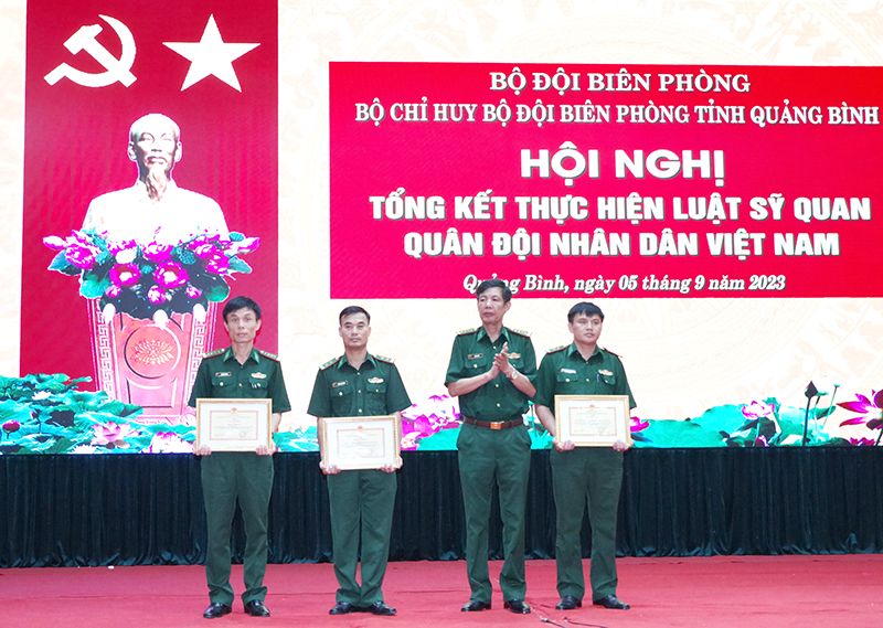 Bộ đội Biên phòng tỉnh: Tổng kết thực hiện Luật Sỹ quan Quân đội nhân dân Việt Nam
