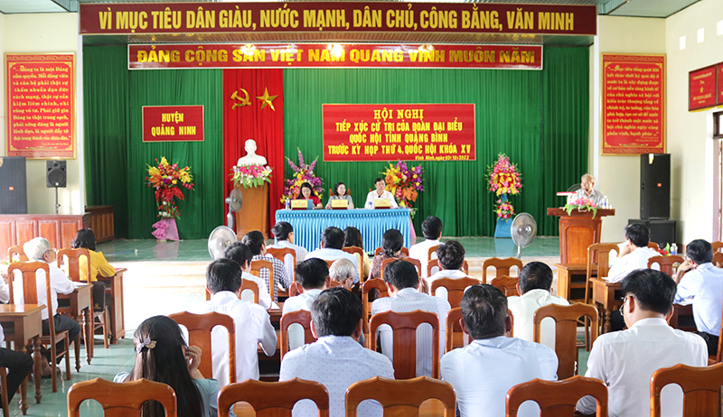 Thông báo lịch tiếp xúc cử tri trước kỳ họp thứ 6, Quốc hội khóa XV