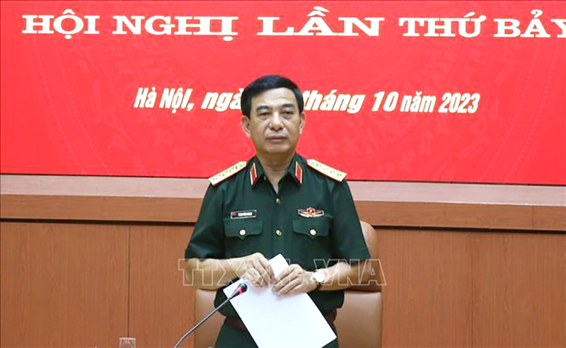 Đại tướng Phan Văn Giang, Bộ trưởng Bộ Quốc phòng chủ trì hội nghị Quân ủy Trung ương