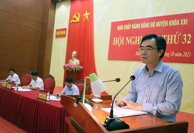 Hội nghị Ban Chấp hành Đảng bộ huyện Minh Hóa lần thứ 32