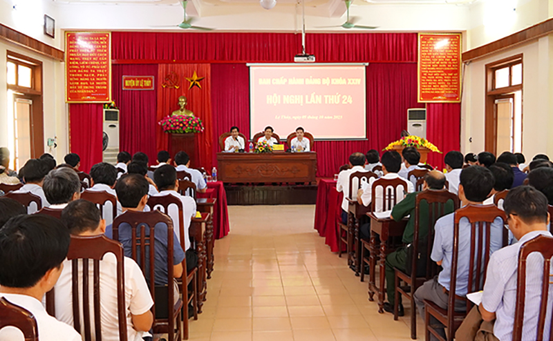 Hội nghị Ban Chấp hành Đảng bộ huyện Lệ Thủy lần thứ 24