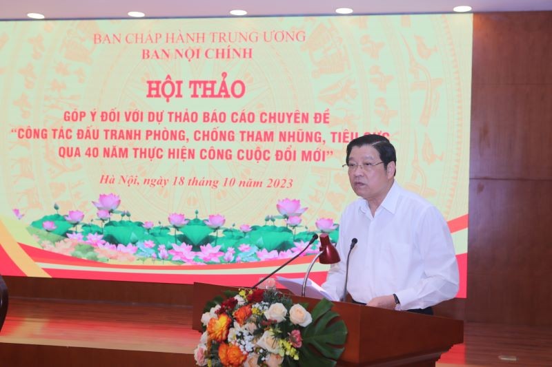 Nghiên cứu, hoàn thiện lý luận về công tác phòng, chống tham nhũng, tiêu cực của Đảng