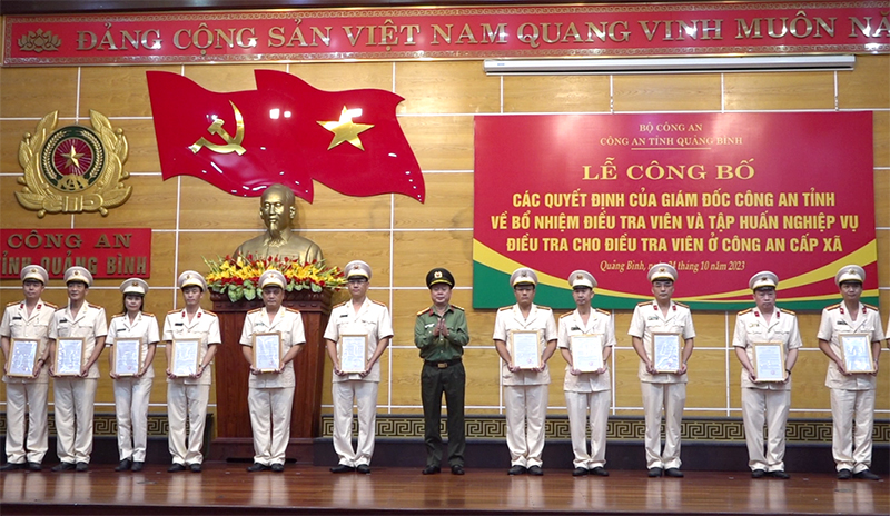 Công bố Quyết định bổ nhiệm Điều tra viên và tập huấn công tác điều tra hình sự