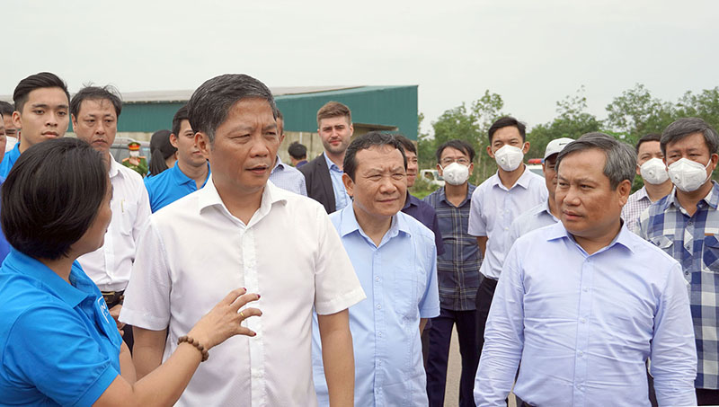 Đoàn công tác Trung ương khảo sát tại các doanh nghiệp